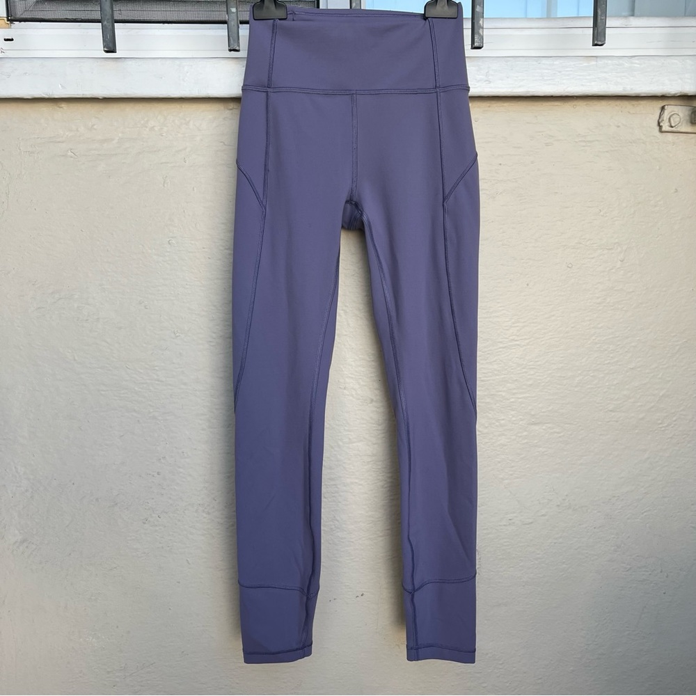 Lululemon In Movement Everlux 25” Leggings Purple Quartz Size 2
